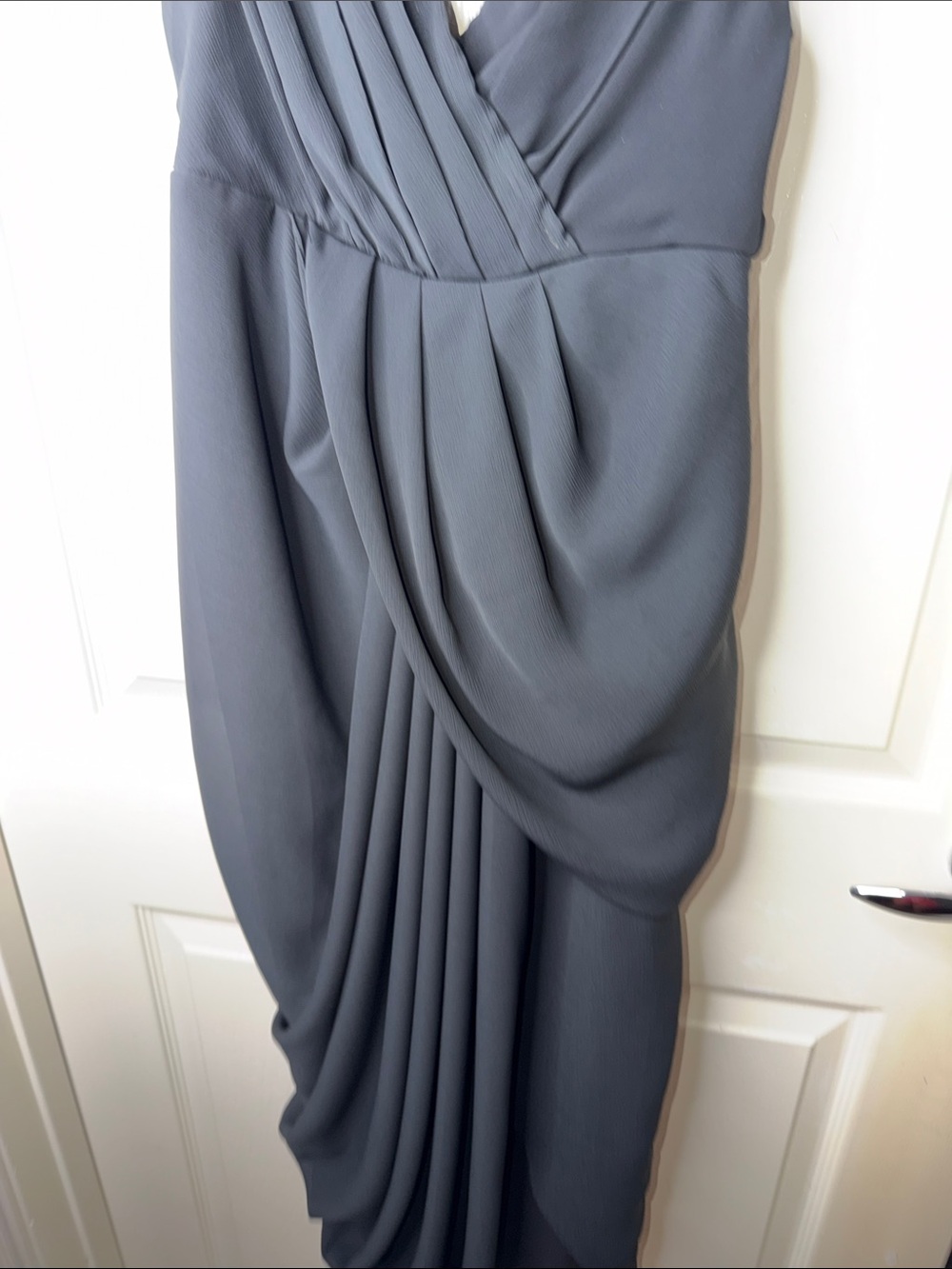 DO+BE Black High-Low Draped Wrap Skirt - Picture 3 of 6
